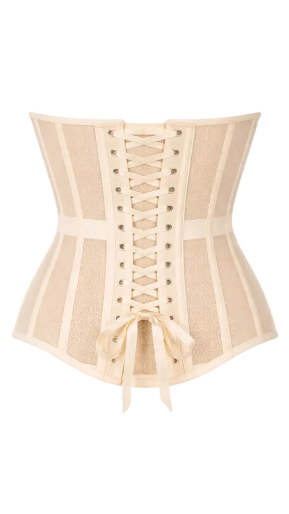 Beige Corset Bustier (Without Cups) Waist Cincher