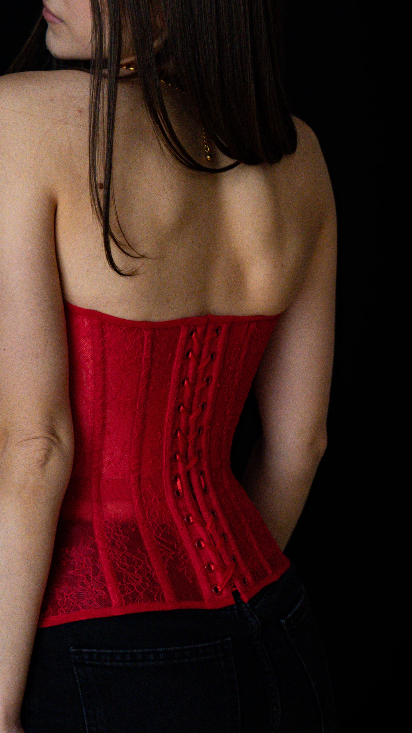 Rouge Corset (Red Lace & Red/Beige Base)